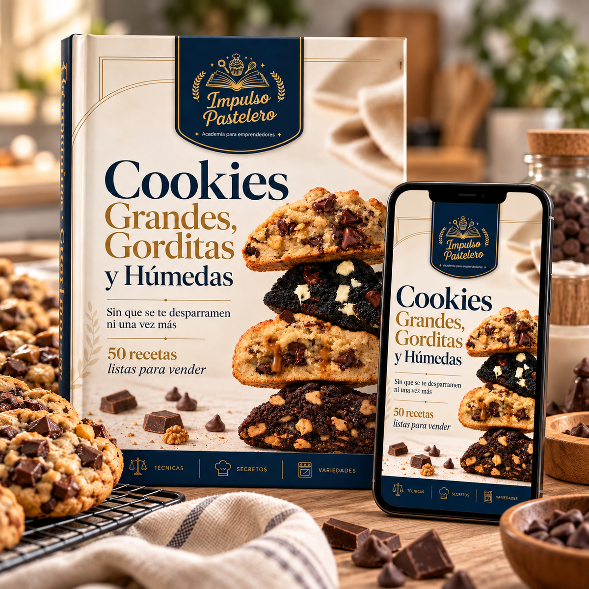 Ebook Cookies Grandes, gorditas y Húmedas + 7 bonos